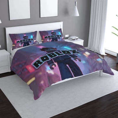 Sablio satén obliečky ROBLOX Neonové město 140x200 70x90
