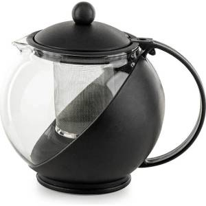 MUHLER Кана с цедка 1.25l, черна (8126bjs)