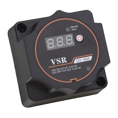 Automatické relé pro dobíjení druhé baterie 12V/140A s voltmetrem , PC4-36 | Zboží Auto
