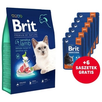 Brit Premium by Nature Cat. Sensitive Lamb 8 kg