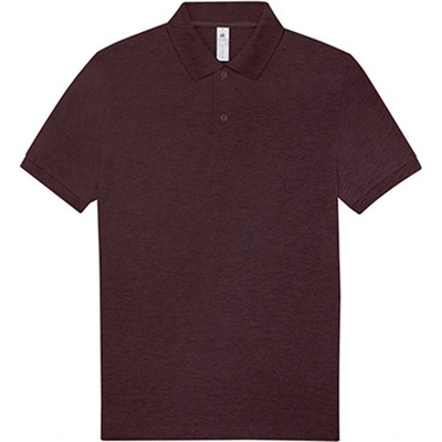 B&C polo tričko PU426 heather burgundy