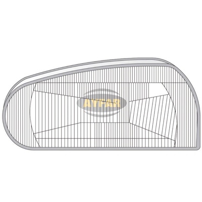 Ayfar Стъкло за фар, дясно за VW Golf 3 1992-1998