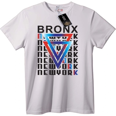 NOONEBRAND Тениска New York Penrose трегълник - 2XL, White