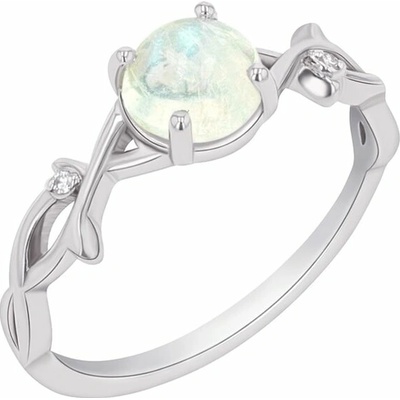 Eppi prsten s měsíčním kamenem a diamanty Makena R42890