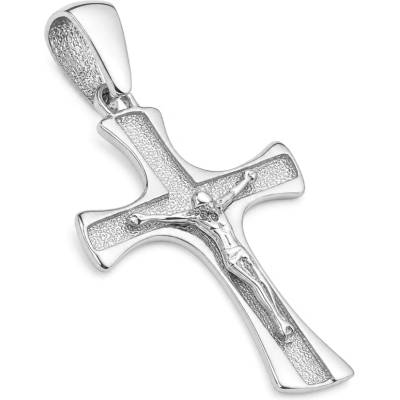Argento Stříbrný přívěsek křížek s Ježíšem 86025