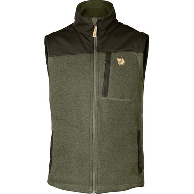 Fjällräven Buck Fleece Vest M Laurel Green-Deep Forest