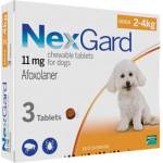 Merial NexGard Нексгард защита от бълхи и кърлежи за кучета от 2 до 4кг. , 1 таблетка