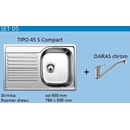Set Blanco Tipo 45 S Compact + Daras