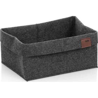 Kela Koš Fay 26 x 19 cm filc tmavě šedá