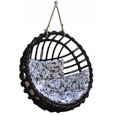 Wies Proutěné závěsné křeslo - hnědé proutí