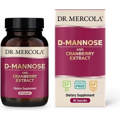 Dr. Mercola D-Mannose and Cranberry Extract 500 mg 60 kapslí