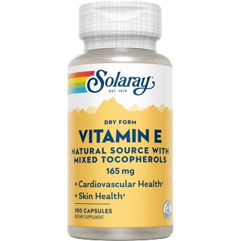 SOLARAY Сух e 200 iЕ "без мазнини" - 100 капсули