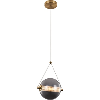 Splendor led ПЕНДЕЛ 6w 3000k, МЕСИНГ+ОПУШЕНО СИВО (955splendor630bsg)
