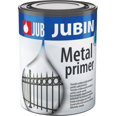 JUB JUBIN Metal primer základná antikorózna farba na železo a farebné kovy 0,65 l Sivá