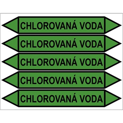 Značení potrubí, chlorovaná voda PZG 008862