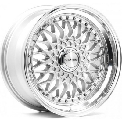 Lenso Bsx 9x16 4x98 ET20 gloss silver & polished