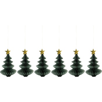 House Doctor HDTree Коледни топки, зелени, 6 бр (266602504)