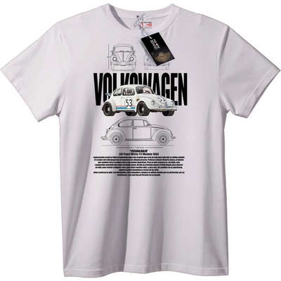 NOONEBRAND Тениска Volkswagen Beetle 53 - S, White