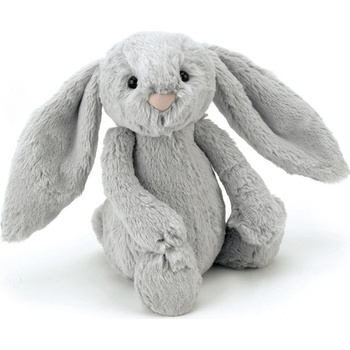 Jellycat Králíček Bashful Silver Bunny 31 cm