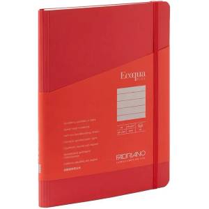 Fedrigoni Тетрадка Ecoqua+, A5, картонена корица, със скрита спирала, 70 листа, малина (1570140274)
