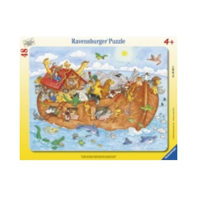 Ravensburger Verlag Ravensburger Kinderpuzzle - 06604 Die große Arche Noah - Rahmenpuzzle für Kinder ab 4 Jahren, mit 48 Teilen | Irmtraut Teltau