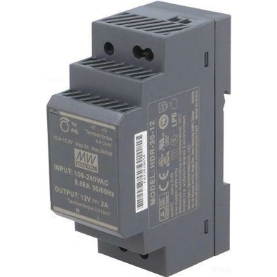 HDR-30-12 - zdroj na DIN, 12VDC, 2A , 24W (2005-073)