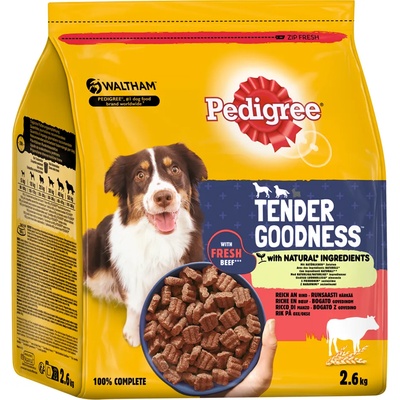 PEDIGREE 2, 6кг Tender Goodness Pedigree, суха храна за кучета - с говеждо