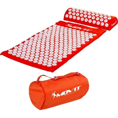 MOVIT Akupresúrna podložka s vankúšom 75 x 44 cm - oranžová