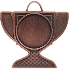MMC17050/B Medaila pohár 50x50 mm hr.2 mm bronz bronz