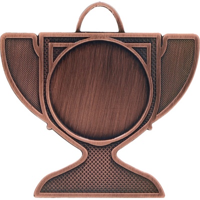 MMC17050/B Medaila pohár 50x50 mm hr.2 mm bronz bronz