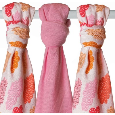 KIKKO Bambusové XKKO BMB Heaven for Girls MIX 70 x 70 3 ks