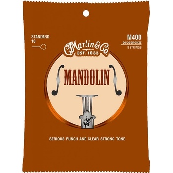 Martin M400 80/20 Bronze Mandolin Strings, Light