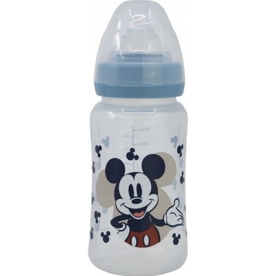 Stor Dojčenská antikoliková fľaša Mickey Mouse Baby Blue 240 ml