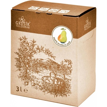 Valdemar Grešík Mošt Hruškový 100% 3 l