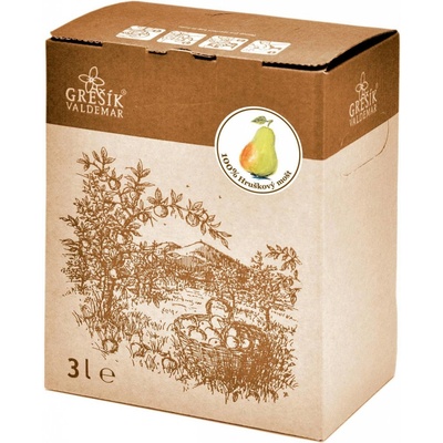 Valdemar Grešík Mošt Hruškový 100% 3 l