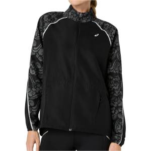 Asics Дамско яке за бягане Asics Women's Road Lite-Show Jacket Running jacket - Performance Black - размер XL (128-0690-0115)