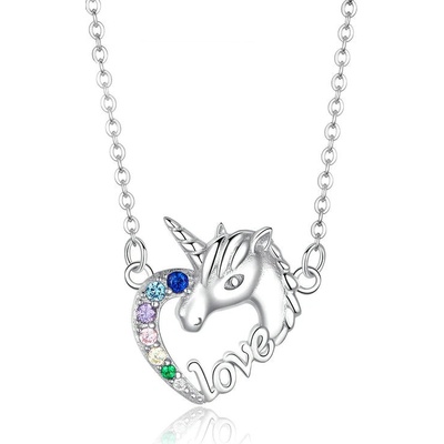 P&J Jewellery Stříbrný Jednorožec SN01