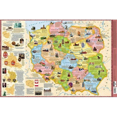 Podkładka 3W Mapa Polski regiony