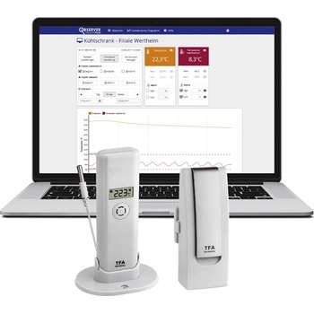 TFA Weatherhub observer Стартов комплект с температурен датчик и темп. кабелна сонда - 31.4011. 02 (79-31.4011.02)