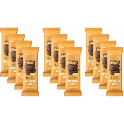 Multipack 12 ks X 39 g 3 x 13 g Vilgain Nut Butter Cups BIO arašídové máslo