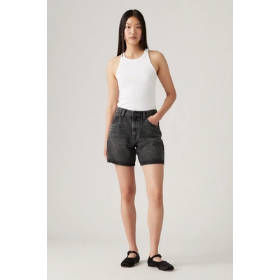 Levi's High Baggy short dámske čierna A9311