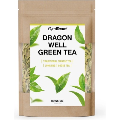 GymBeam Зелен Чай Лунг Чинг „Драконов Кладенец 50 g
