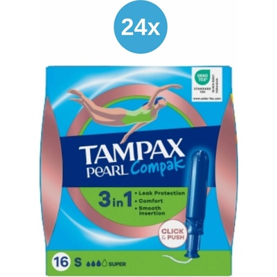 Tampax tampony Pearl Super 24 x 16 ks – Hledejceny.cz