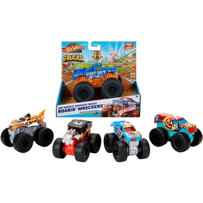 Mattel Hot Wheels Monster Trucks Shining and Rumbling Roarin Wreckers