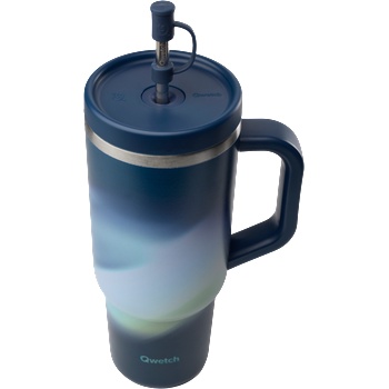 Qwetch Travel cup isotherme inox - Aura - 900ml - Midnight blue
