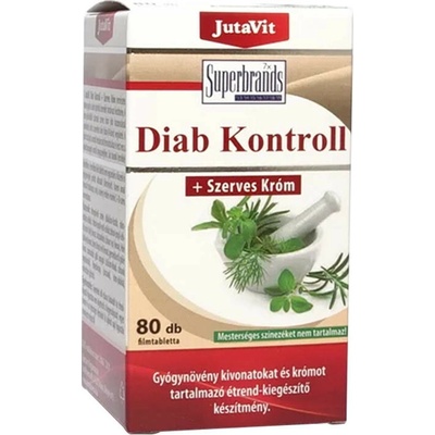 JutaVit Diab Control + organický chróm 80 tabliet