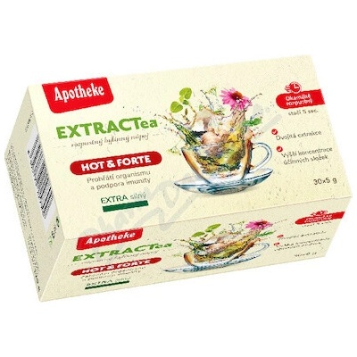 Apotheke EXTRACTea Hot&Forte bylinný nápoj 30 x 5 g