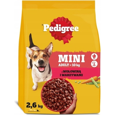 Pedigree Adult Mini hovězí a zelenina 2,6 kg