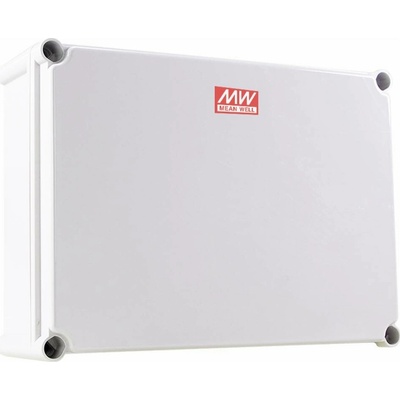 MEAN WELL pouzdro, Průmyslová skříň, Venkovní kryt 380 x 280 x 130 PC, polykarbonát, plast šedá 1 ks