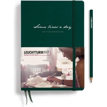 Leuchtturm1917 Zápisník Some Lines A Day A5 Forest Green